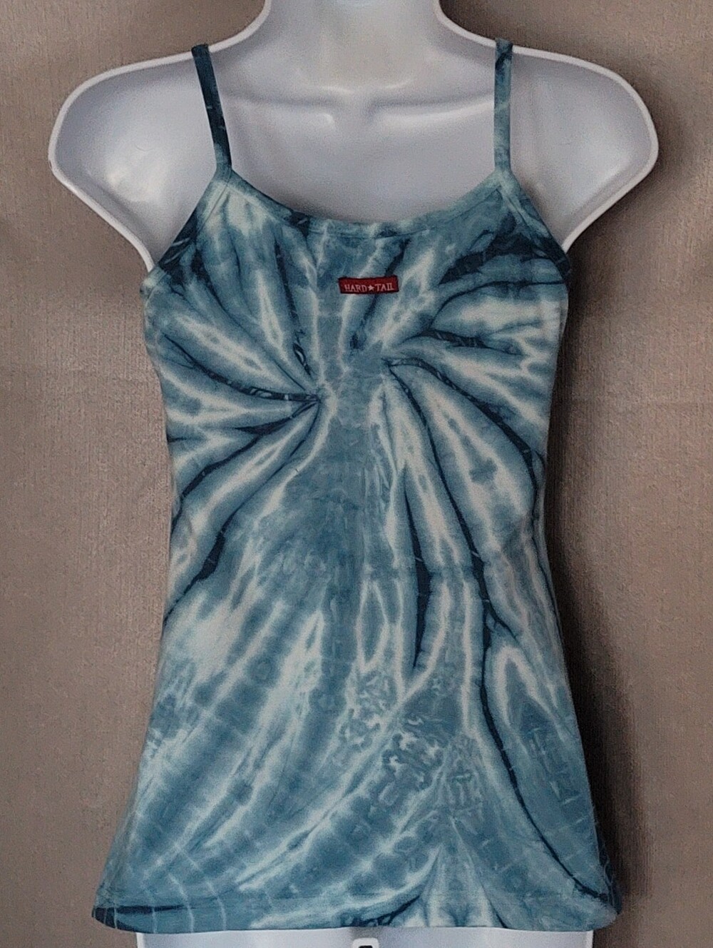 Blue Tie-Dye Spaghetti Strap Tank Top - Picture 2 of 5